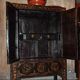 Armoire chinoise en orme polychromée