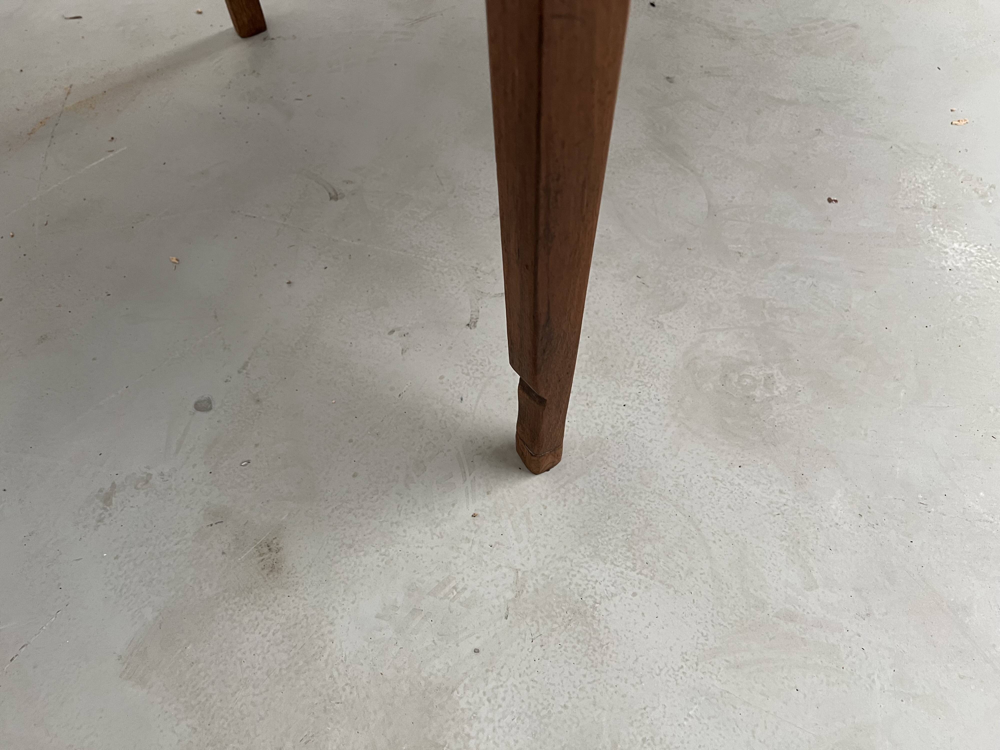 1900 solid walnut desk with two drawers