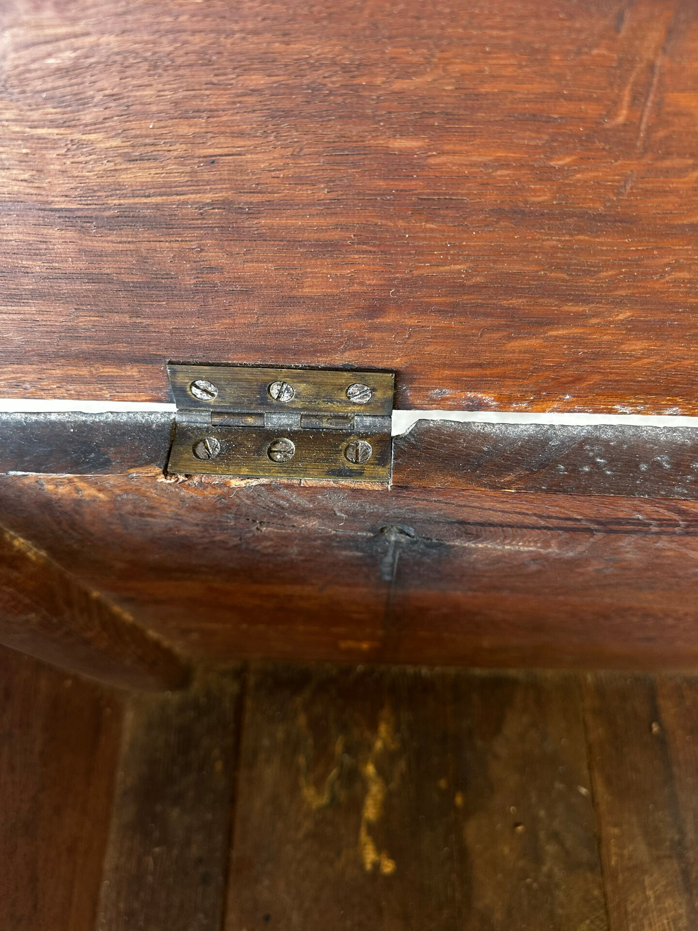 French provincial chest in carved and pegged solid oak, 18th century.