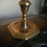 Bougeoir ancien en bronze