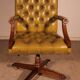 Office Chair Known as Swivel Executive Chair in Mahogany and Leather