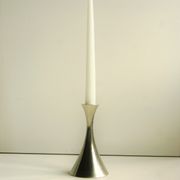 Set of 4 Art Deco candle holders by Just Andersen from the 1940s - fine elegant minimalist design.