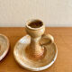 Pair of stoneware candlesticks from the marsh.