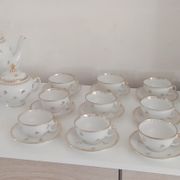 Full coffee service in Limoges porcelain