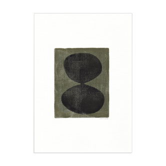 Painting on dated and signed paper without frame M192