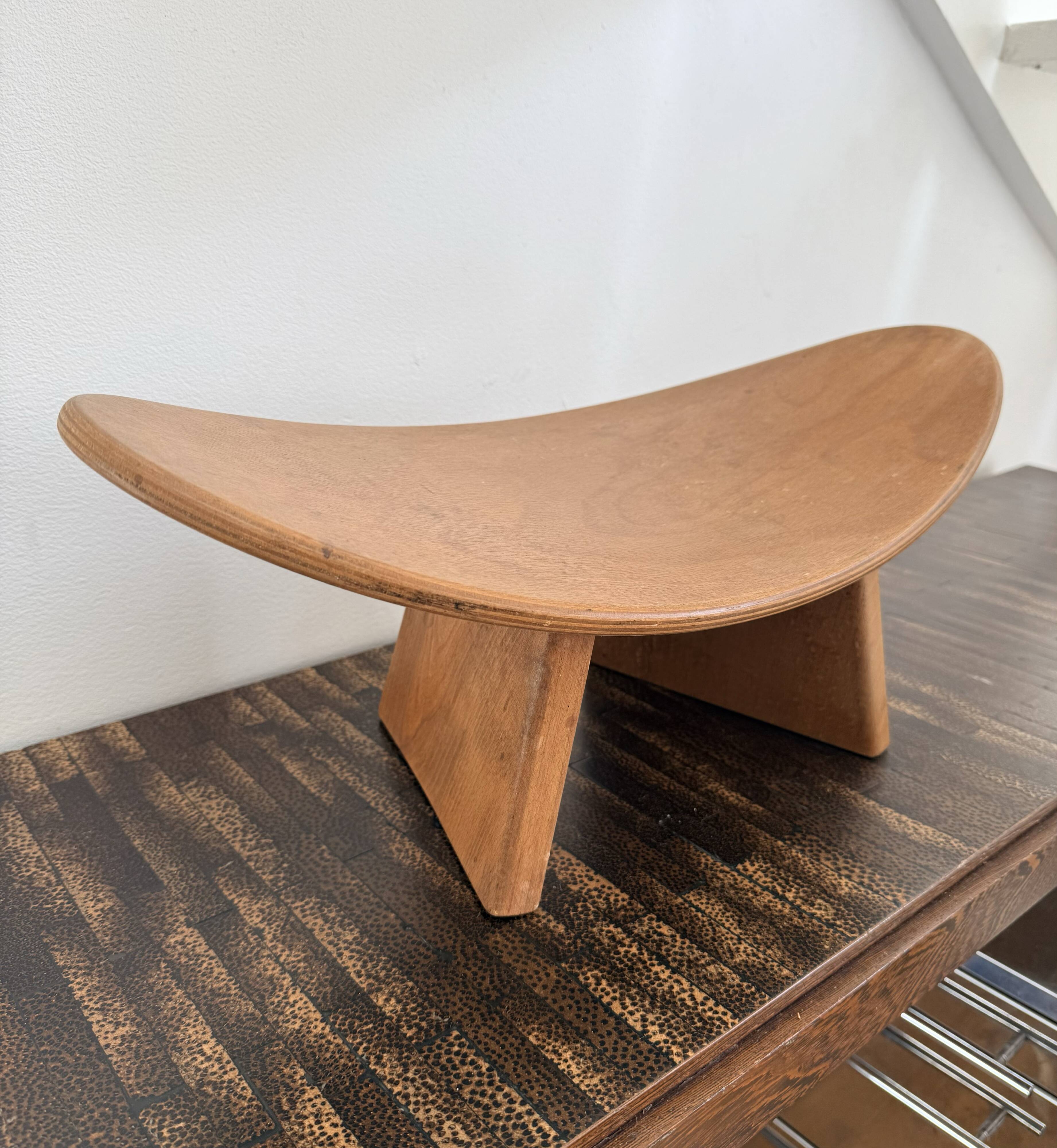 Set of 3 Shoggi meditation stools by Alain Gaubert, 1980s.