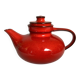 Jasba Germany red teapot