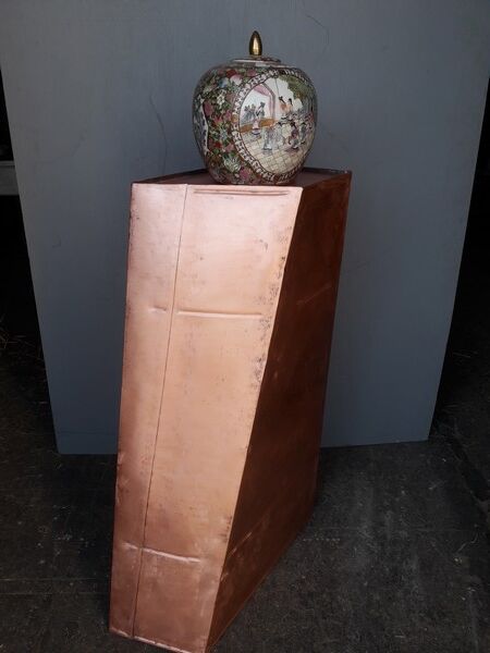 Column sheath harness in modernist copper ep 1950/60