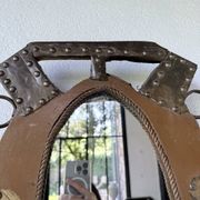 Brutalist handcrafted mirror "horse"
