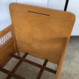 Scandinavian children's bed year 60 with rattan