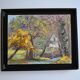 Rural landscape painting HST signed and framed