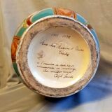 Rare Huge Unique Coloquinte Vase Enamels Art Deco 1930 45cms Cerabelga Top++