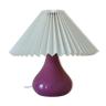 Fuchsia upcycled lamp pleated lampshade