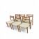 6 Scandinavian Chairs Style "Model 75" - Niels Otto Møller - Teak