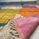 Multicoloured handmade wool Berber rug – 162 × 257 cm