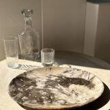 Very large empty pocket or petrified wooden flat