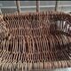 Vintage basket in braided wicker