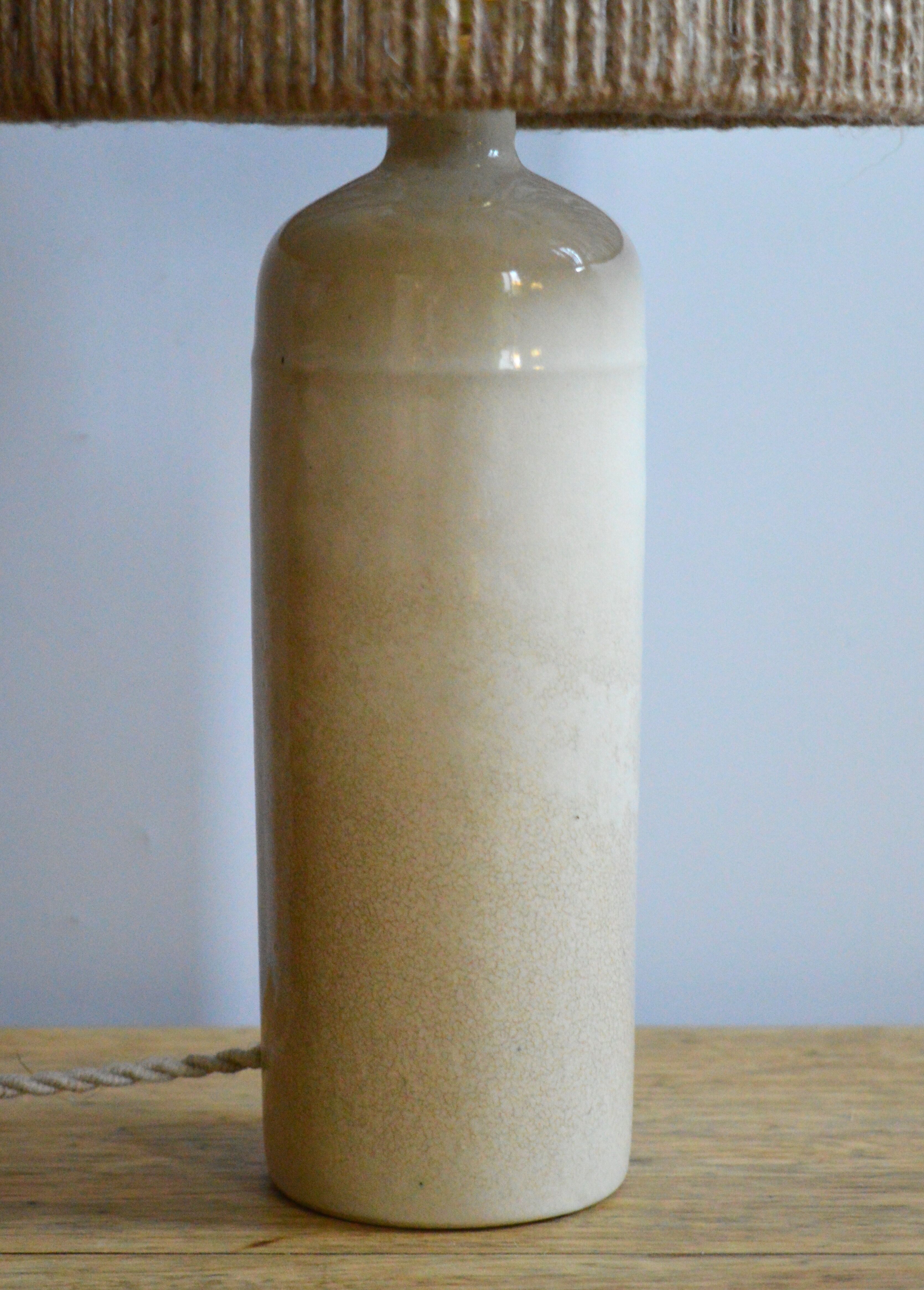 Rope and sandstone lamp