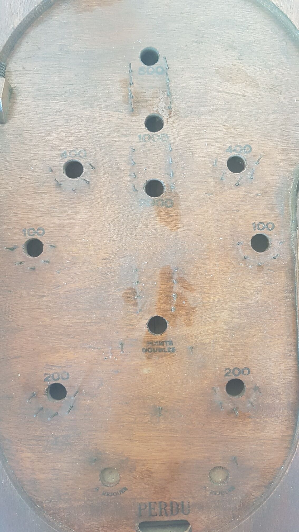 Old wooden pinball machine Jackie