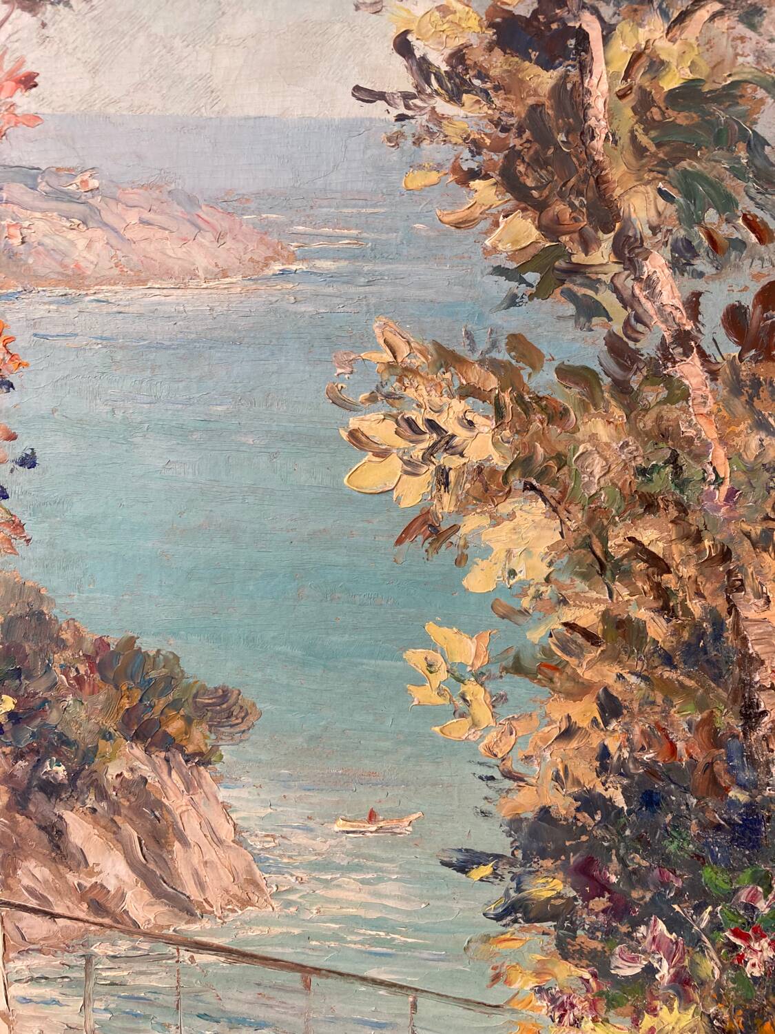 Mediterranean landscape signed N. Pichot