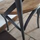 Bistro chair in wood and metal