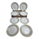 Set of 8 dessert plates Saint-Amand Hamage model Marceau – antique earthenware