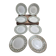 Set of 8 dessert plates Saint-Amand Hamage model Marceau – antique earthenware