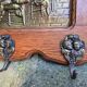 Antique French Oak and Brass "Tavern" Pot Rack, Circa 1880.