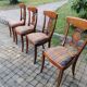 Chairs lot of 4 style directoire in cherry