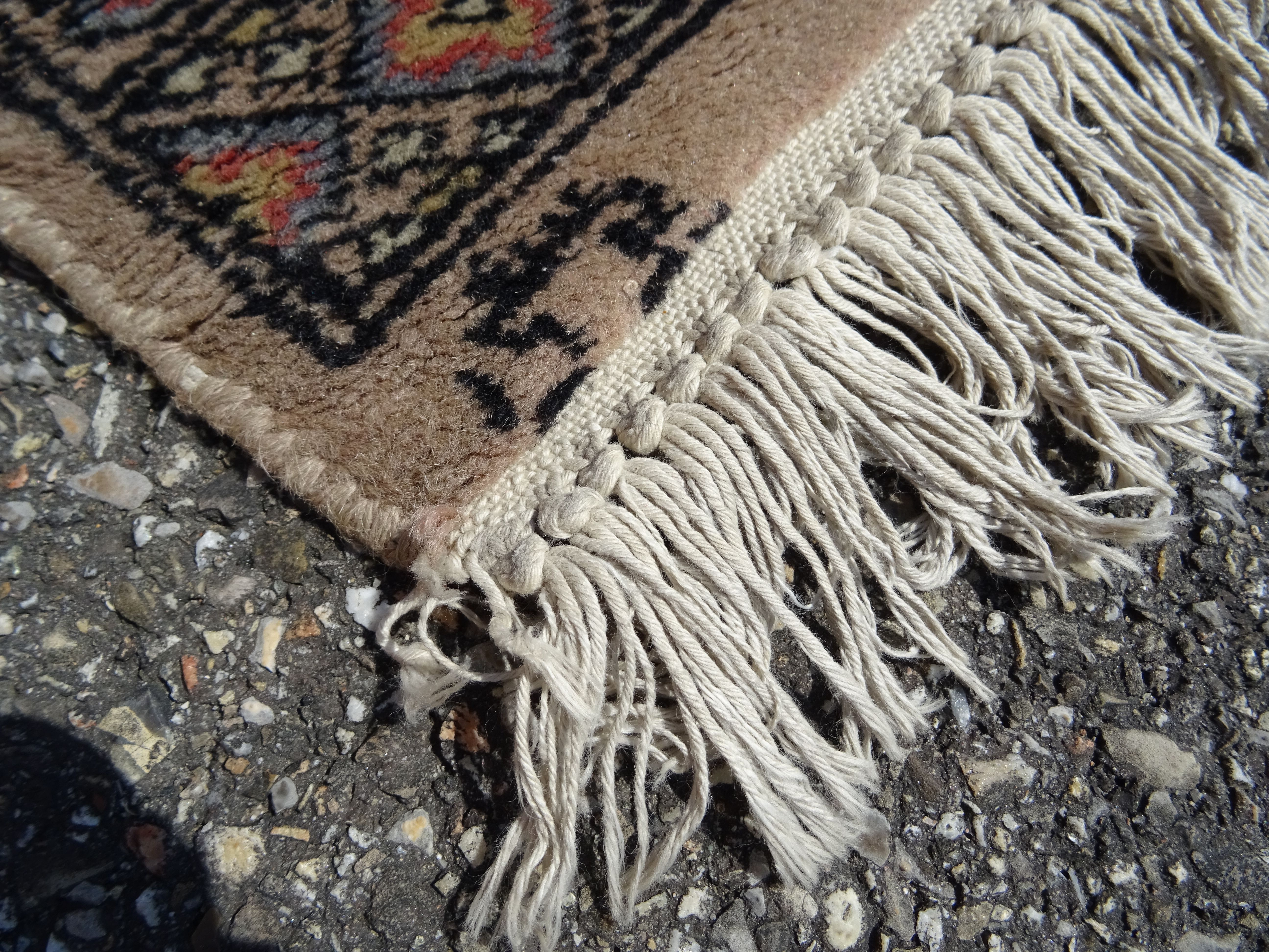 Pakistani carpet Bukhara handmade wool signed