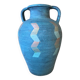 Turquoise terracotta jar