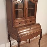 Folding desk buffet in solid oak from the 19th century, restored in the 19th century