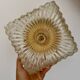 Vintage square glass globe wall/ceiling light.