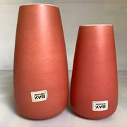 Pair of asymmetrical coral vases Bay Germany