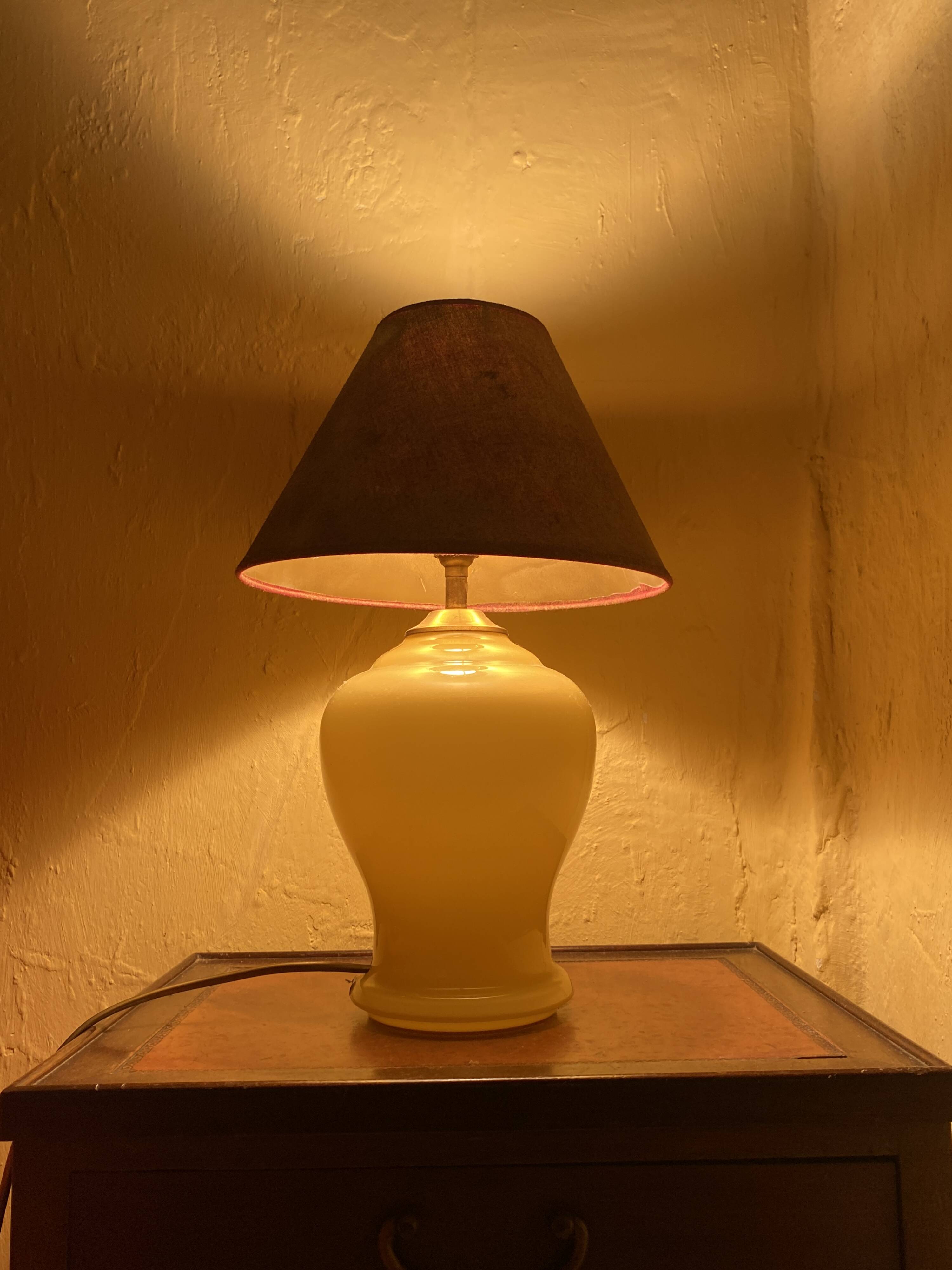 Glass lamp base, Denmark