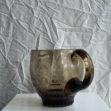 Smoked glass carafe