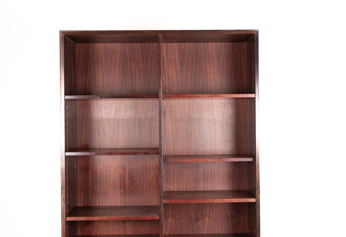 Large Danish high bookshelf in rosewood by Erik Brouer 1960.