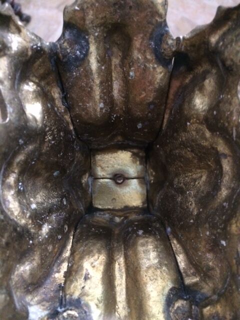 Pair of baroque bronze chandeliers