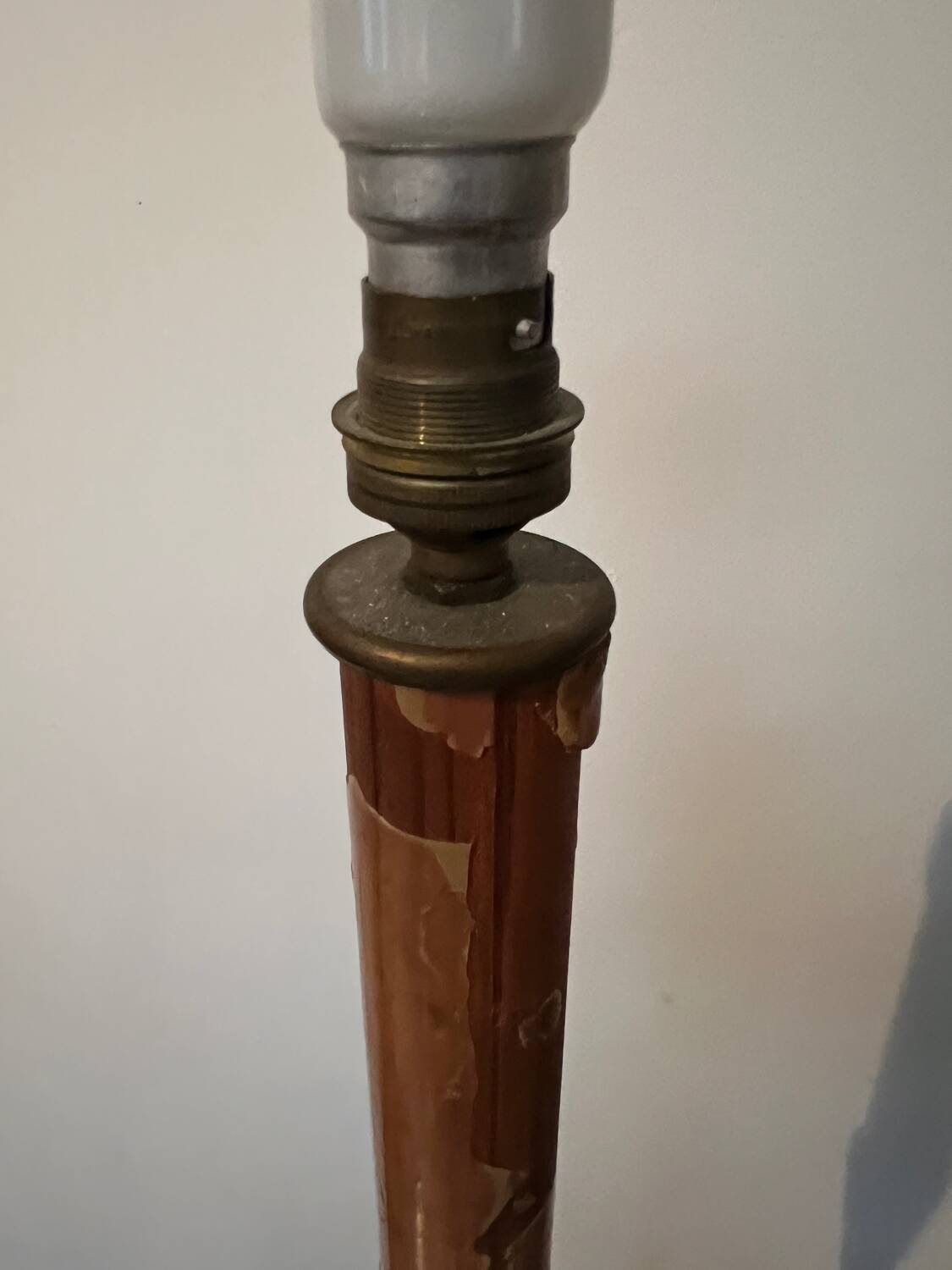 Wrought iron floor lamp/torchere 1950