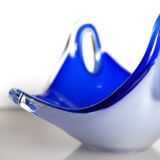 Glass art Coquille bowl by Paul Kedelv for Flygsfors