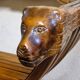 Pair of curule chairs known as Savonarole chairs - In carved wood