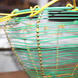 Yellow and green salad basket