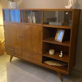 High oak sideboard, 1960s
