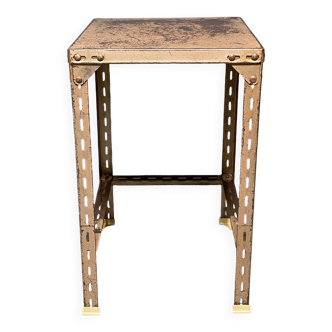Industrial vintage iron side table