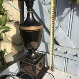 Bronzed ceramic lamp base