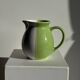 90s white and green ceramic carafe H17 D11