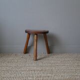 Tripod milking stool plant holder Scandinavian countryside decoration folk art craft