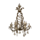 Imposing venetian chandelier in crystal with tassels