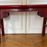 Antique chinese carved wood bench