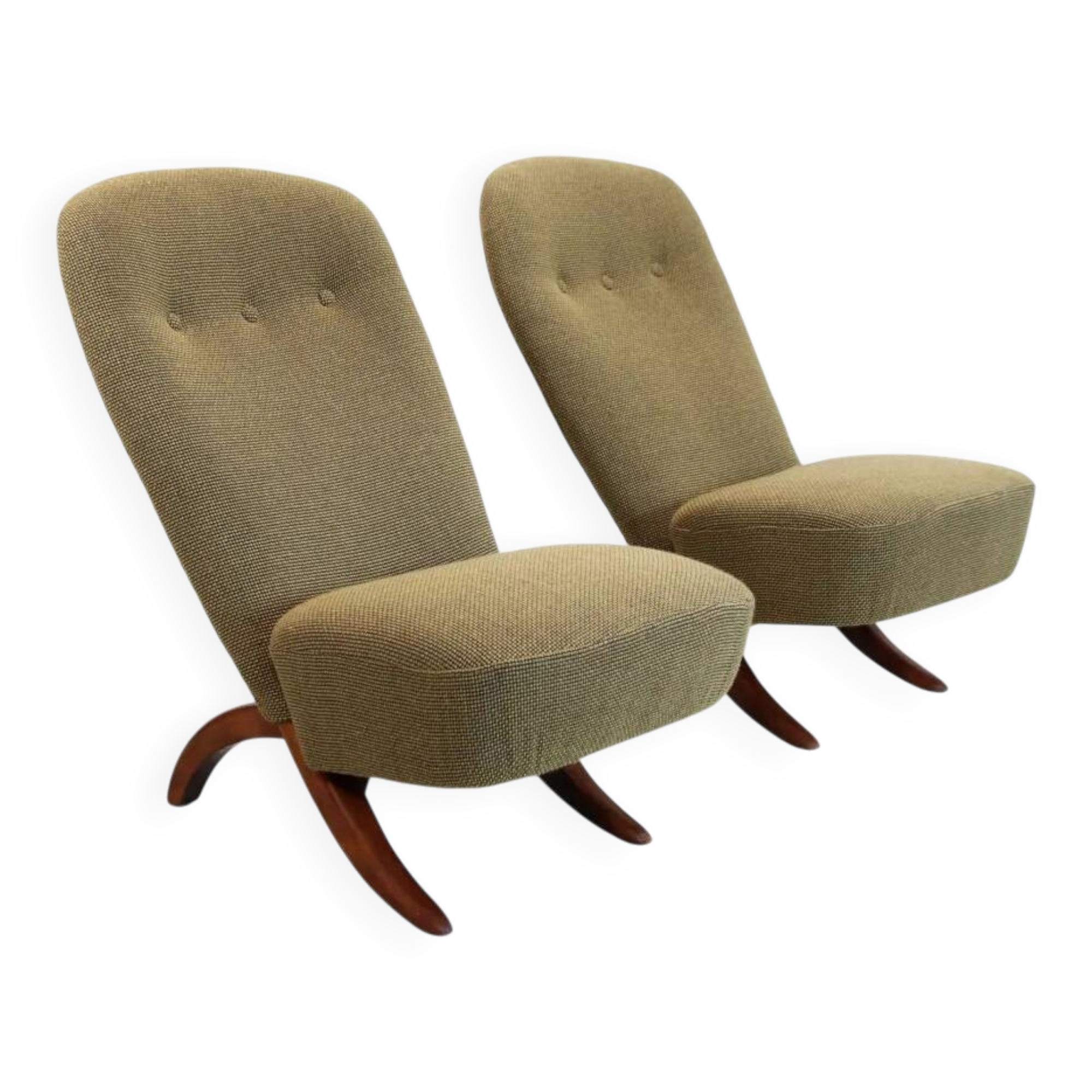 Ensemble de deux chaises Congo par Theo Ruth pour Artifort, 1960